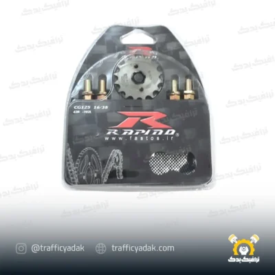 ست دنده زنجیر موتور سیکلت راپیدو 102L مناسب برای هوندا