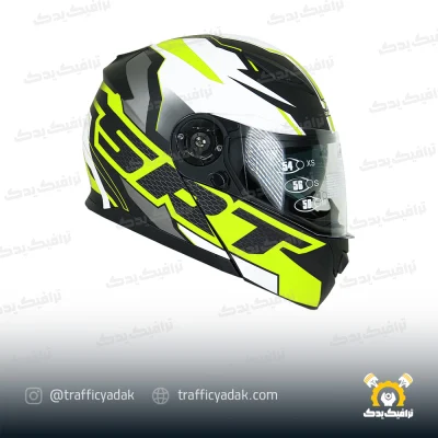 کلاه کاسکت فک متحرک راپیدو مدل SRT Yellow 950