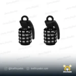 سر والف نارنجک مشکی 2 عددی