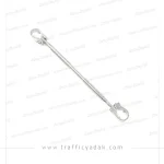 میله وسط فرمان اسپرت رنتال موتور سیکلت نقره ای