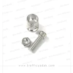 گل پیچ فلزی رنتال موتورسیکلت نقره ای