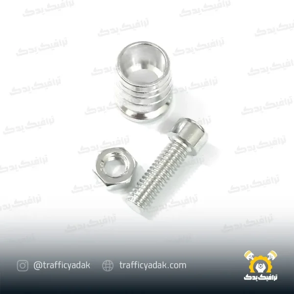 گل پیچ فلزی رنتال نقره ای