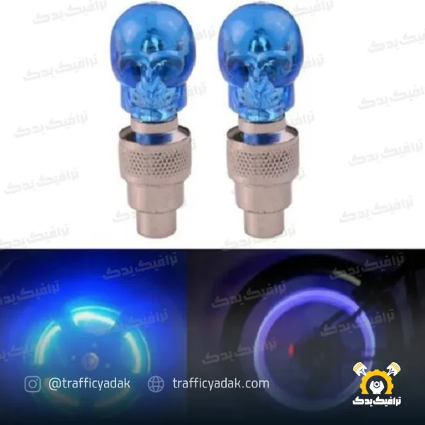 سر والف اسکلتی چراغ دار دوچرخه