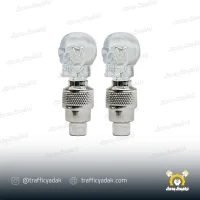 سر والف چراغ دار اسکلتی مناسب برای موتور سیکلت و دوچرخه (2 عددی)