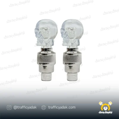 سر والف چراغ دار اسکلتی مناسب برای موتور سیکلت و دوچرخه (2 عددی)