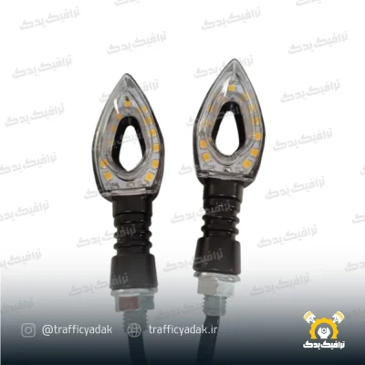 چراغ راهنما اسپرت موتور سیکلت مدل قلبی (2 عددی)