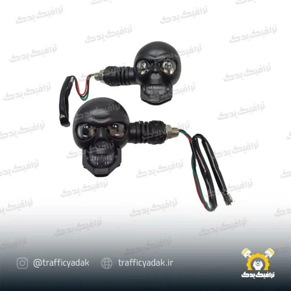 چراغ راهنما اسپرت موتور سیکلت مدل اسکلتی (2 عددی)