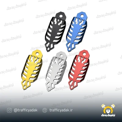 کاور کمک عقب اسپرت رنتال فلزی موتور سیکلت (2 عددی - رنگ بندی کامل)