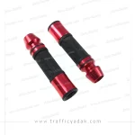 دسته گاز اسپرت موشکی فلزی موتور سیکلت قرمز