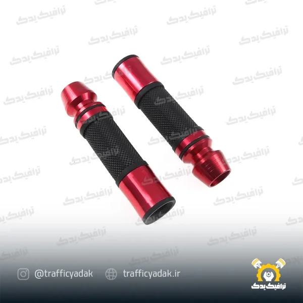 سر دسته اسپرت فلزی وزنه دار رنتال موتور سیکلت قرمز