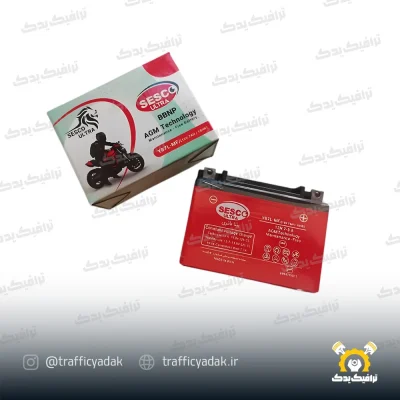 باتری 7 آمپر موتور سیکلت سسکو مناسب برای هوندا استارتی (تاریخ روز - 3 ماه گارانتی)