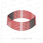 برچسب دور رینگ ژله ای موتور سیکلت گلکسی NA-NH قرمز