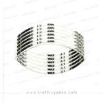 برچسب دور رینگ ژله ای موتور سیکلت گلکسی NA-NH سفید