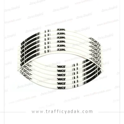 برچسب دور رینگ ژله ای موتور سیکلت گلکسی NA-NH سفید