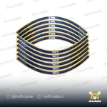 برچسب دور رینگ ژله ای موتور سیکلت SYM آبی