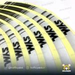 برچسب دور رینگ ژله ای موتور سیکلت SYM سفید