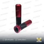 دسته گاز اسپرت فلزی شیار دار موتور سیکلت قرمز