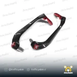 هندگارد کربن اسپرت موتور سیکلت قرمز