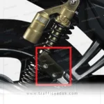 جاپایی عقب موتور سیکلت آپاچی چینی
