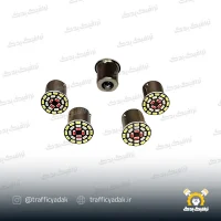 لامپ راهنما هفت رنگ چشمک زن موتور سیکلت (تک عددی)