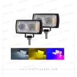 پروژکتور دو لنز فدرالی موتور سیکلت فلش زن