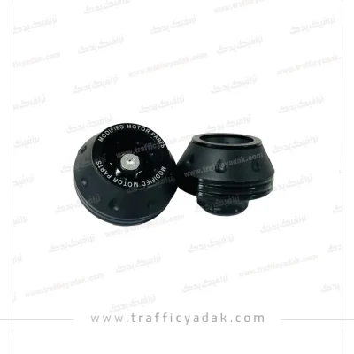 پروتکشن چرخ جلو مدل CNC موتور سیکلت مشکی