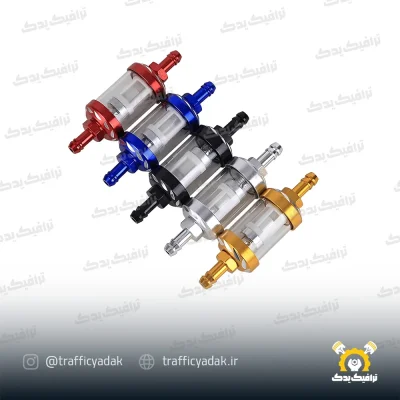 صافی بنزین شیشه ای رنتال موتور سیکلت (رنگ بندی کامل)
