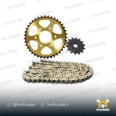 ست دنده زنجیر موتور سیکلت کوکما مناسب برای NS200 (اورینگ دار)