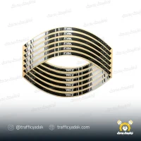برچسب دور رینگ ژله ای موتور سیکلت SYM مناسب برای گلکسی مشکی