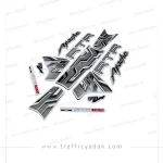 برچسب کامل موتور سیکلت آپاچی ۱۸۰ سفید