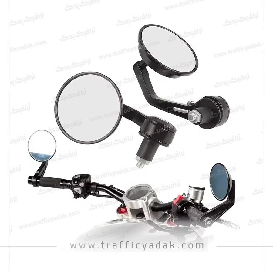 ayne-sar-farman-1 آینه سر فرمان گرد موتور سیکلت (جفت)