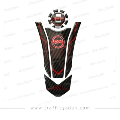 برچسب ژله ای باک موتور سیکلت گلکسی NA قرمز