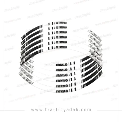 برچسب دور رینگ ژله ای موتور سیکلت یاماها (YAMAHA) سفید