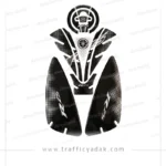 برچسب ژله ای باک موتور سیکلت R25 مشکی سفید