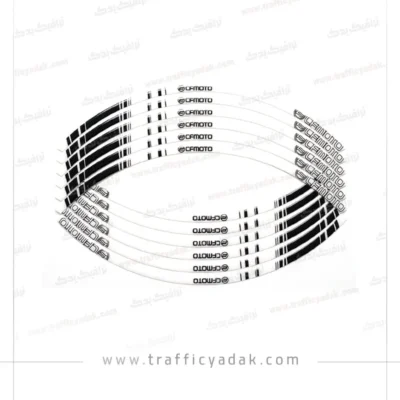 برچسب دور رینگ ژله ای موتور سیکلت سی اف (CF)