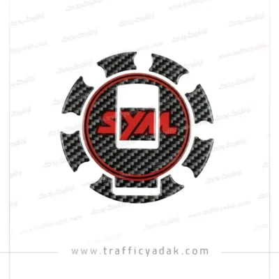 برچسب ژله ای درب باک موتور سیکلت گلکسی NA-NH قرمز