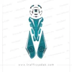 برچسب ژله ای کامل باک موتور سیکلت CF250-SR فیروزه ای