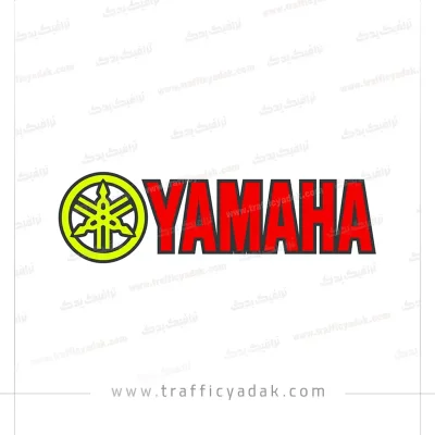برچسب لیزری موتور سیکلت YAMAHA قرمز