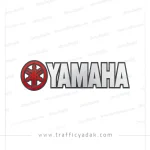 برچسب لیزری موتور سیکلت YAMAHA سفید