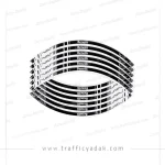 برچسب دور رینگ ژله ای موتور سیکلت بنلی