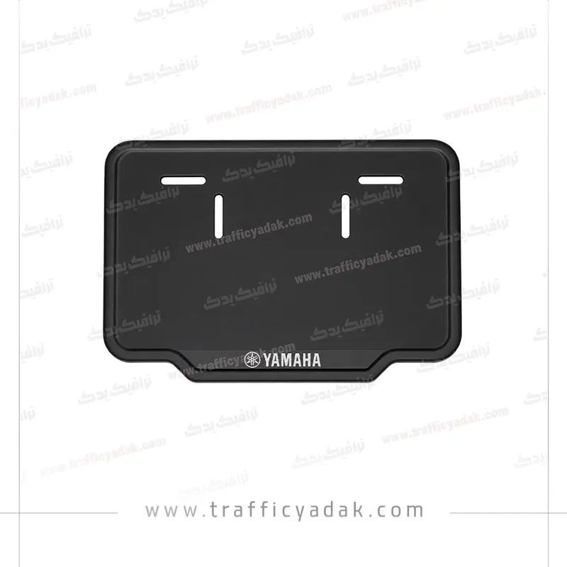 ghab-plak-yamaha-1 قاب پلاک فلزی موتور سیکلت YAMAHA