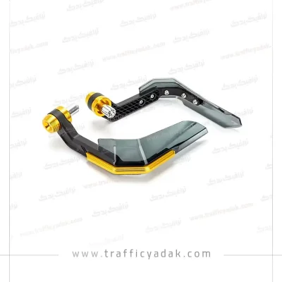 هندگارد شیشه ای موتور سیکلت طلایی